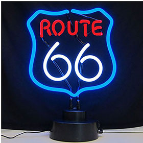 Neonetics Route 66 Neon Sculpture - 4RT66X