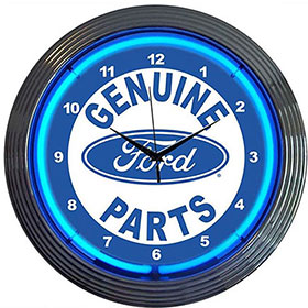 Neonetics Ford Genuine Parts Neon Clock - 8FRDGP