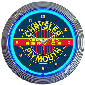 Neonetics Chrysler Plymouth Neon Clock