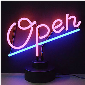 Neonetics "Open" Neon Sculpture - 4OPENX