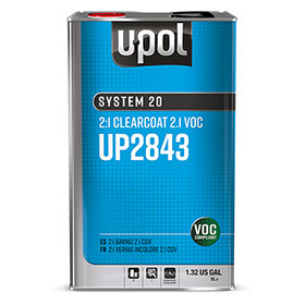 U-POL System 20 2:1 Clearcoat 2.1 VOC - UP2843