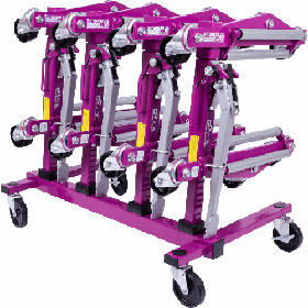 Zendex GoJak G6520 and G678R Dollies and Cart