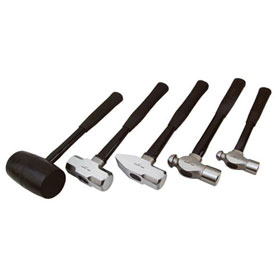ATD Tools 5-Piece Miscellaneous Hammer Set with Fiberglass Handles