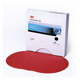 3M Red Abrasive Stikit Disc, 8", 25 discs/box