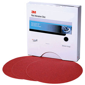 3M Red Abrasive 6" Stikit Discs