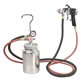 Astro Pneumatic 2-Quart Pressure Feed Paint Gun System with 1.2 mm Tip - 2PG7S