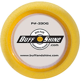 Buff & Shine 3" Yellow Foam Grip Buffing Pad 2-Pak - 330G