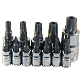 ATD Tools 12 Pc. 5-Lobe Tamper Resistant Star Plus Bit Socket Set - 13778