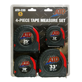 ATD Tools 4 Pc. Tape Measure Set - 330