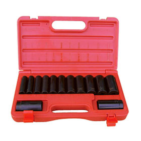Sunex 13pc 1/2 Metric 12pt Point Shallow Impact Sockets Set Tools Drive Mm 2679 for sale online 