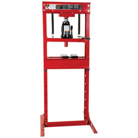 ATD Tools 20-Ton Hydraulic Shop Press with Bottle Jack - 7454