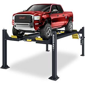 BendPak 14,000 Lb. Open-Front Extended Alignment Lift w/ Turnplates and Slip Plates - HDSO14AX