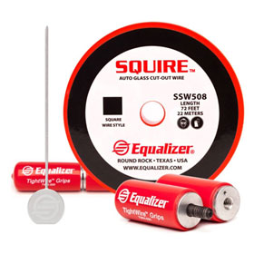 Equalizer® Squire™ Auto Glass Cut-Out Wire Start-Up Kit with TWH500 TightWire™ Wire Gripping Handles - SQK210