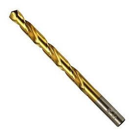 Irwin 1/8" Black & Gold HSS Fractional Straight Shank Jobber Length Drill Bit - 3019008B