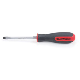 GearWrench 1/4" x 4" Slotted Screwdriver with Nut Bolster - 80013
