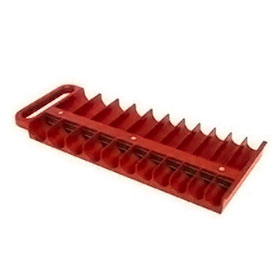 Lisle Large Magnetic 1/2" Socket Tray - Red - 40900
