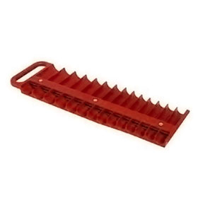 Lisle Large Magnetic 3/8" Socket Tray - Red - 40200