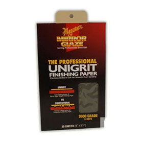 Meguiar's Mirror Glaze® Unigrit® Finishing Paper, 3000 Grit, 25 Sheets - S3025