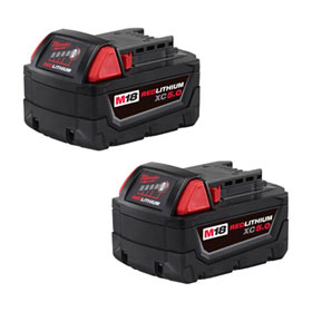 Milwaukee M18™ REDLITHIUM™ XC5.0 Extended Capacity Battery Two Pack - 48-11-1852