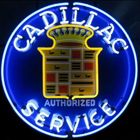 Neonetics Cadillac Service Neon Sign - 5CADSR
