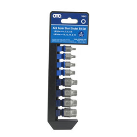 OTC Tools 8-Piece Super Short Socket Bit Set, XZN Triple Square - 5942