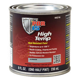 POR-15 High Temp Paint, Manifold Gray, 8 oz. - 44216