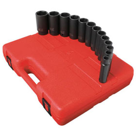 Sunex Tools 1/2" Drive 13 Pc. SAE Deep Impact Socket Set - 2651