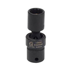 Sunex Tools 1/4" Drive 12 Point 10mm Magnetic Universal Impact Socket - 810ZUMMG