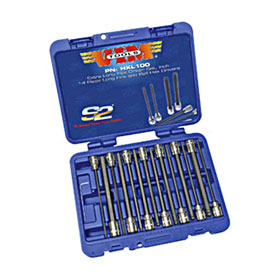 VIM Tools Hex Extra Long Driver Set 14 pieces 7 pc. Ball Hex & 7 Piece Hex, SAE - HXL100-03