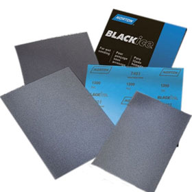 Norton Black Ice Waterproof Sanding Paper Sheets, 9" X 11"