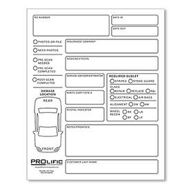 PROLific Self-Adhesive Repair Communication Form