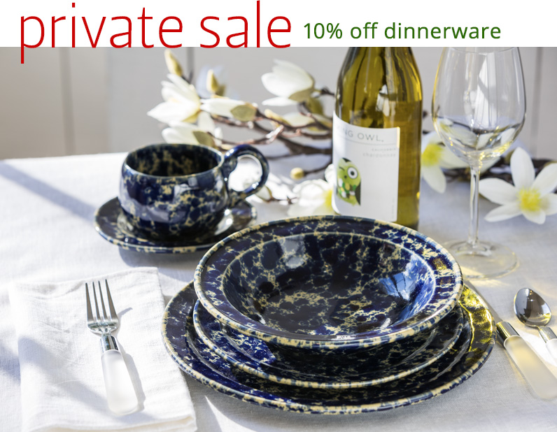 Bennington Potters Private Dinnerware 10% Off Sale