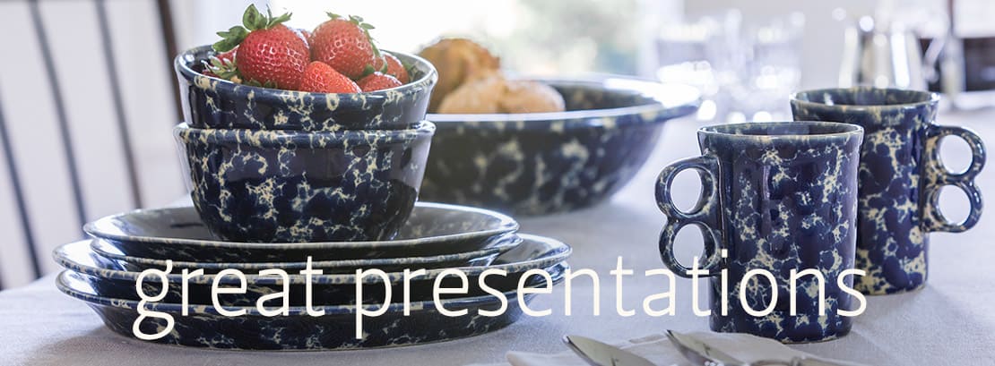 Blue Agate dinnerware handcrafted in Vermont