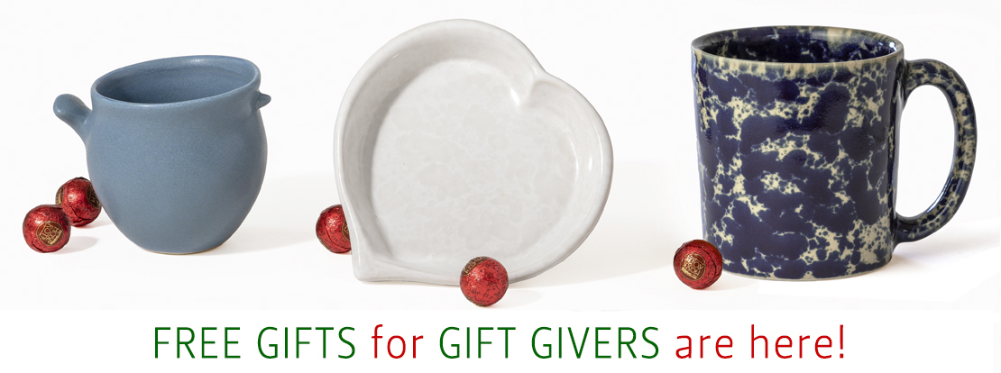 Free Gifts for Gift Givers are here from Bennington Potters