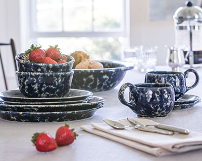 Blue Agate Stoneware