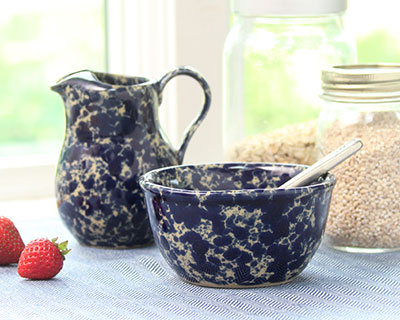 Butter Crock and Pitcher