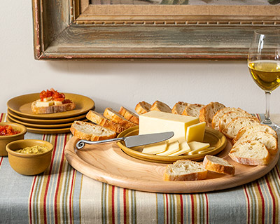 Vermont Maple Cheese Board and Plate Set
