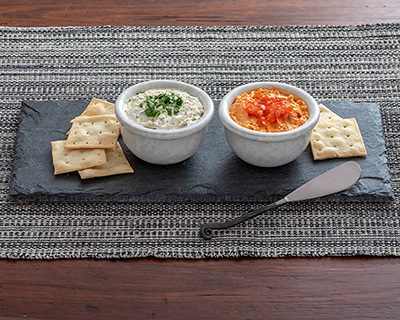 Slate Tray and Fiddlehead Spreader Set