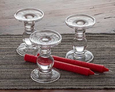 Glass Candle Holder