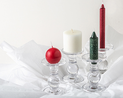 Candles on Display