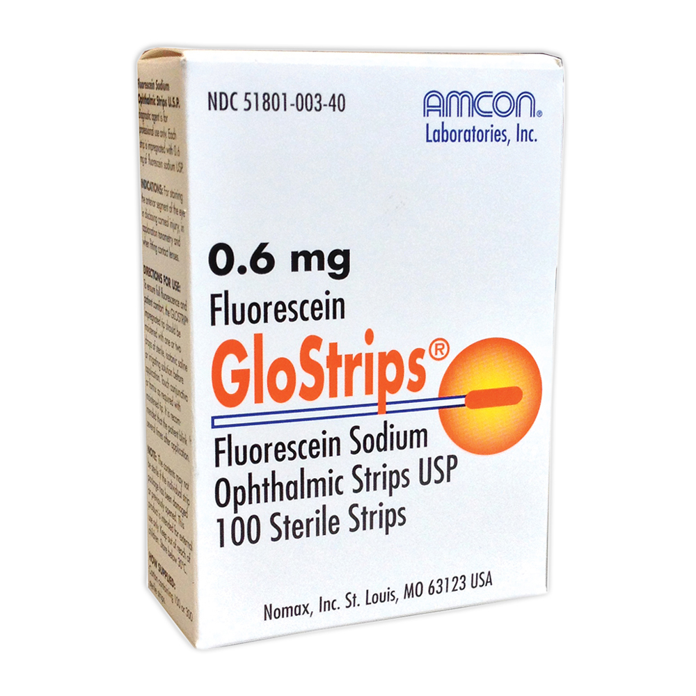 Fluorescein GloStrips® 0.6mg - Box of 100