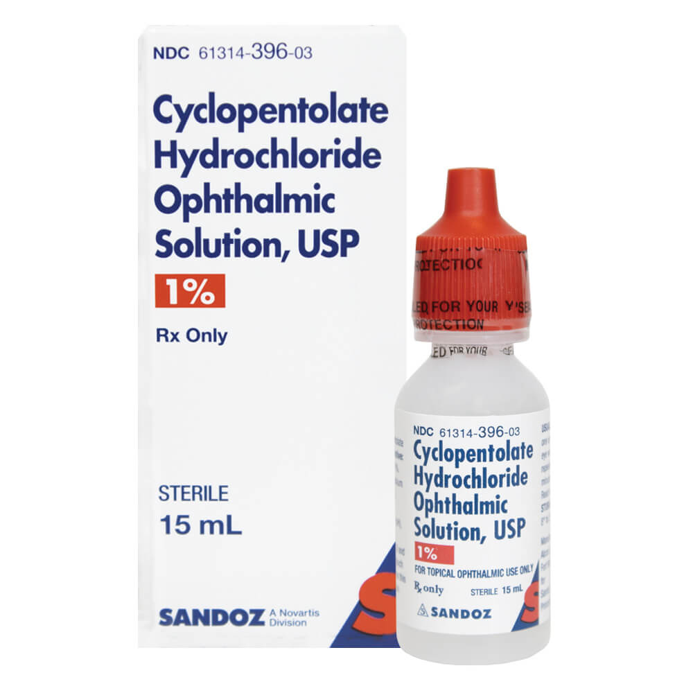 Cyclopentolate Hydrochloride (15mL) - 1.0% - Sandoz