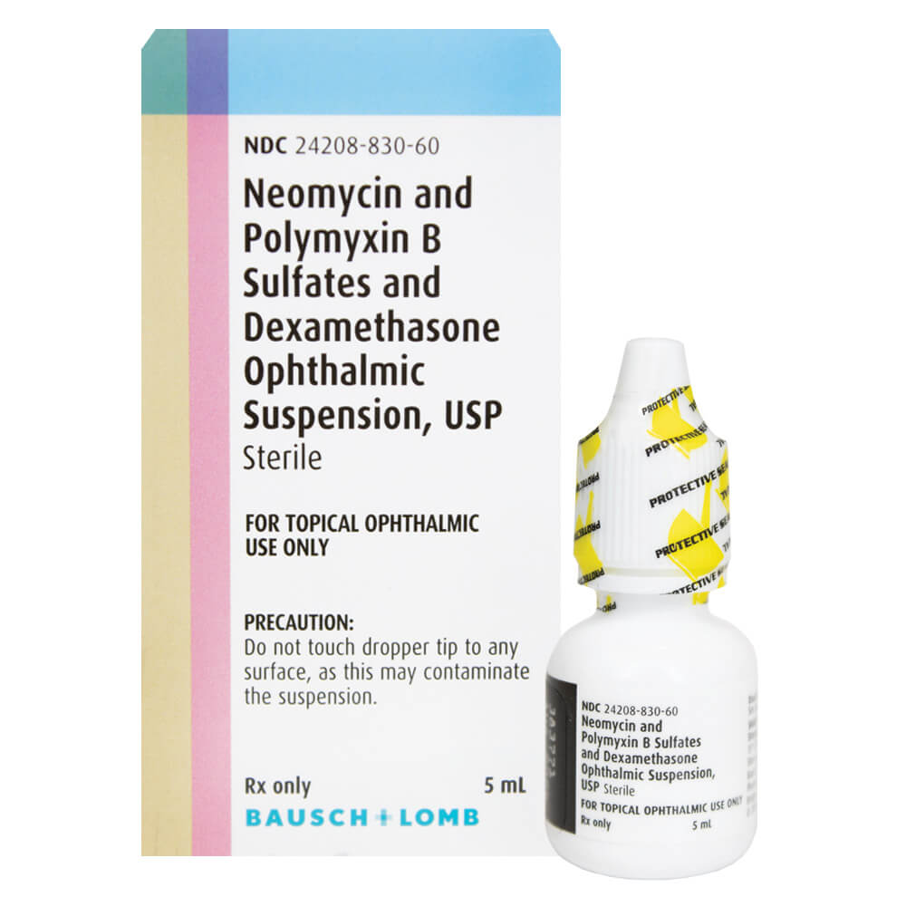 Neomycin & Polymyxin B Sulfates & Dexamethasone Ophthalmic Suspension (5mL) - Bausch & Lomb