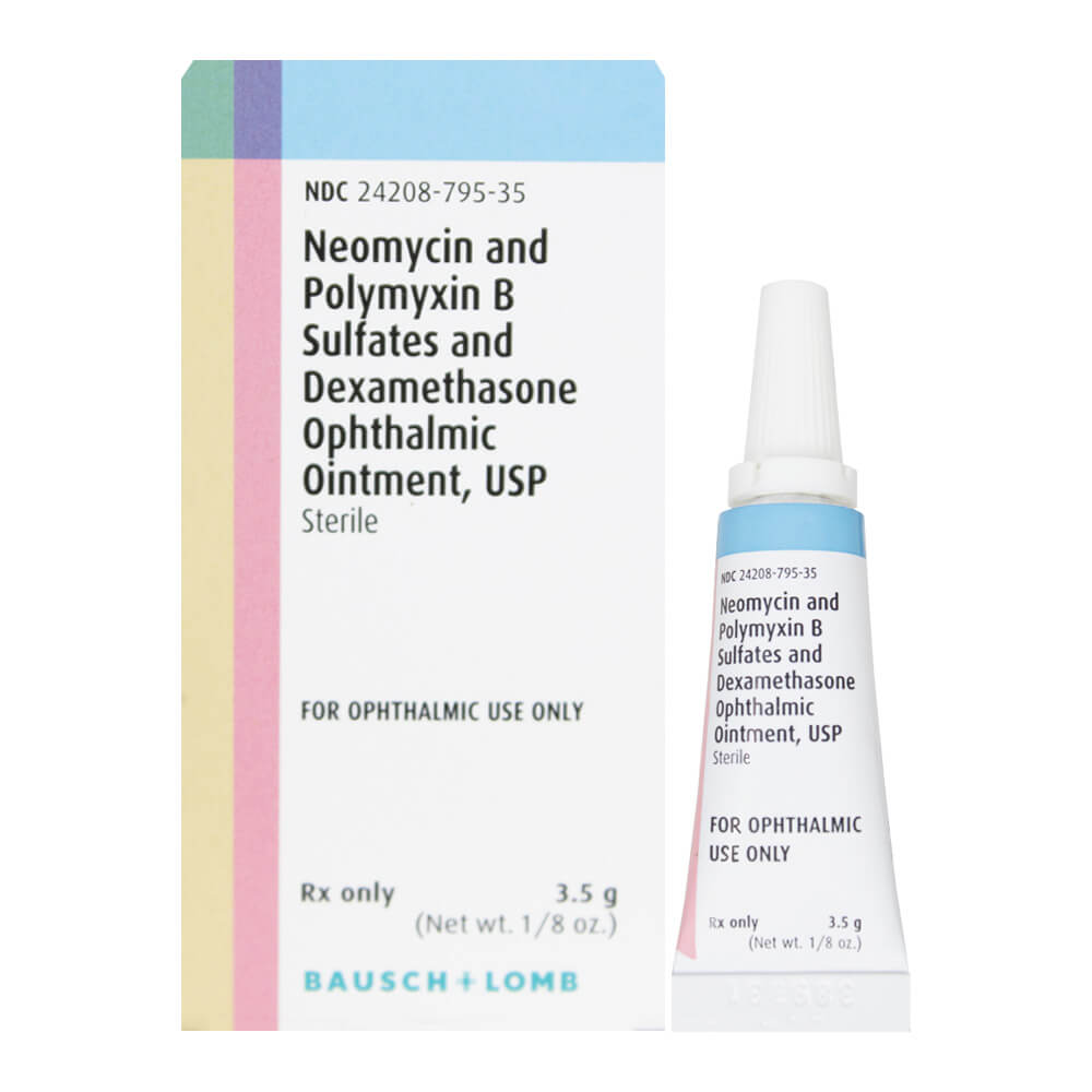 Neomycin and Polymyxin B Sulfates and Dexamethasone Ophthalmic Ointment (3.5g) - Bausch & Lomb