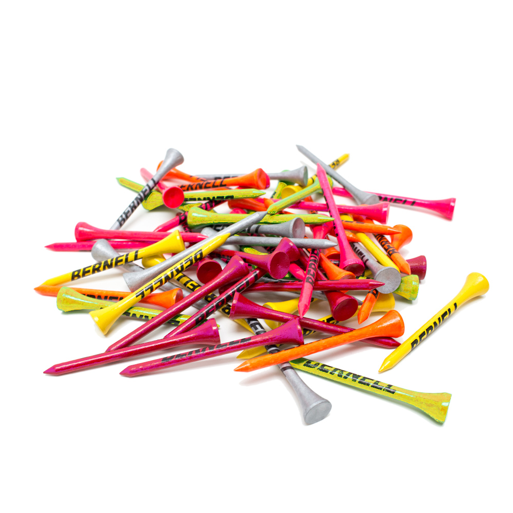 Wooden Golf Tees - Assorted Colors (Pkg. of 60)
