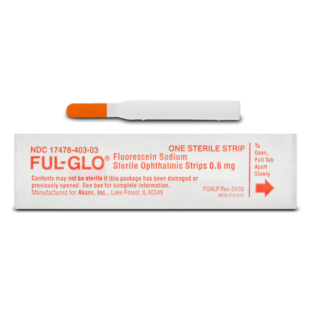 Ful-Glo® (0.6mg) Fluorescein Sodium Opthalmic Strips