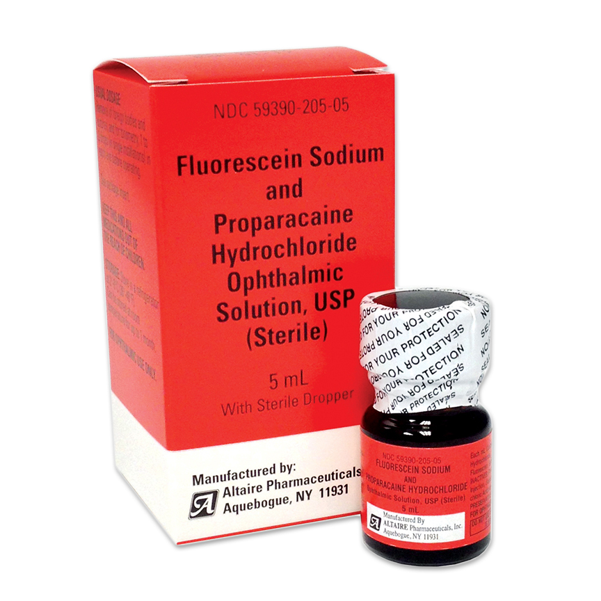 Fluorescein Sodium 0.25% and Proparacaine HCl 0.4% - 5mL Ophthalmic Solution