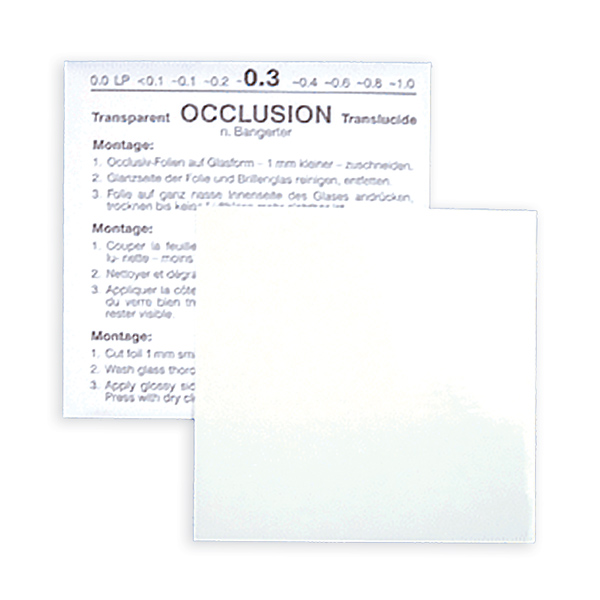 Bangerter Occlusion Foil: Light Perception