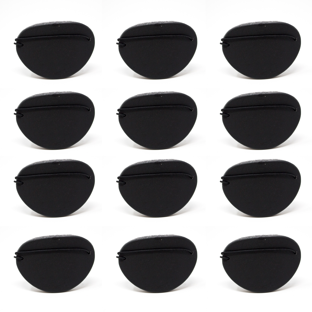 Eye Shields with Foam (Large) - Color: Black (Pkg. of 12)
