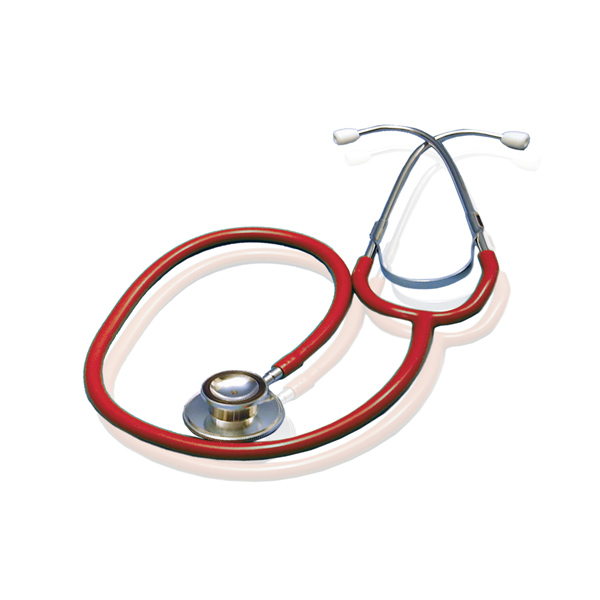 Dual Head Stethoscope (Color: Red)